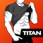 Титан - тренировки дома, рельефный пресс и мускулы