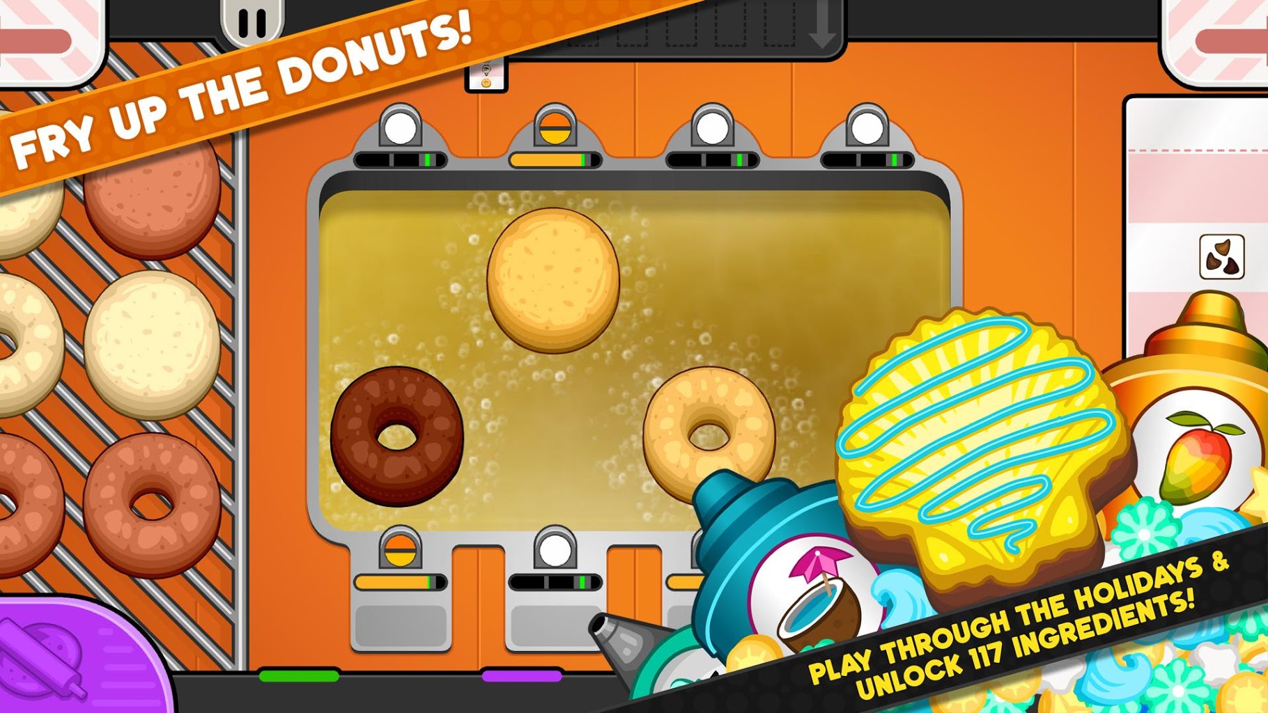 Papa's Donuteria To Go! - симулятор владельца лавки с пончиками. 