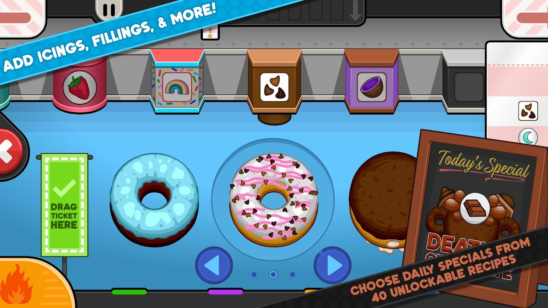 Papa's Donuteria To Go! - симулятор владельца лавки с пончиками. 